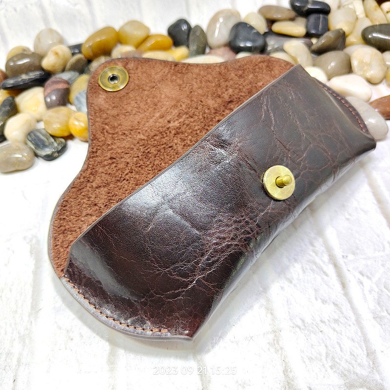 Blongk-estojo de couro genuíno para óculos de sol, bolsa portátil, para homens e mulheres, com cinto, yjhd-55