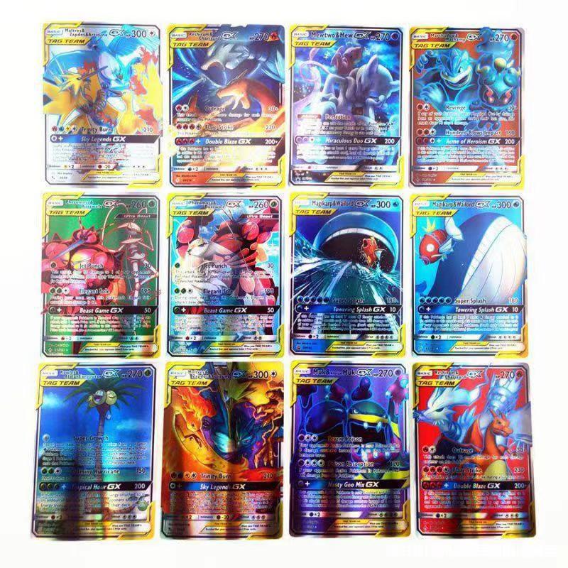 Cartas de Pokémon en español, francés, inglés, alemán e italiano, 5-300 piezas, con 300 G x 300 V Max VMAX 100