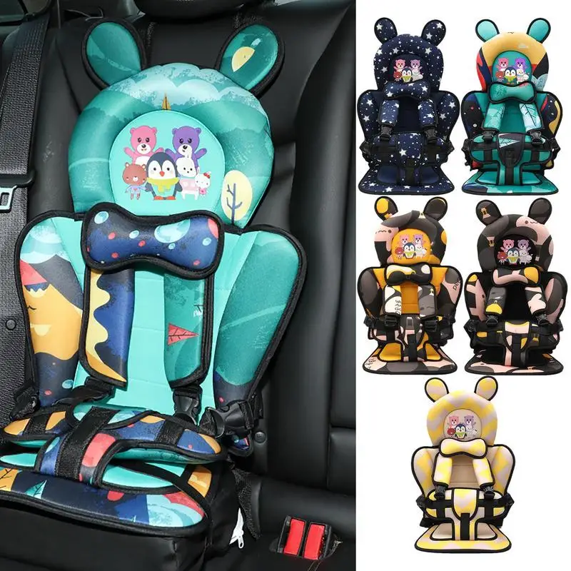 Asiento de seguridad para niños, asiento de bebé, almohadilla de colchón para niños de 0 a 12 años, cinturón de seguridad portátil Simple para viajes