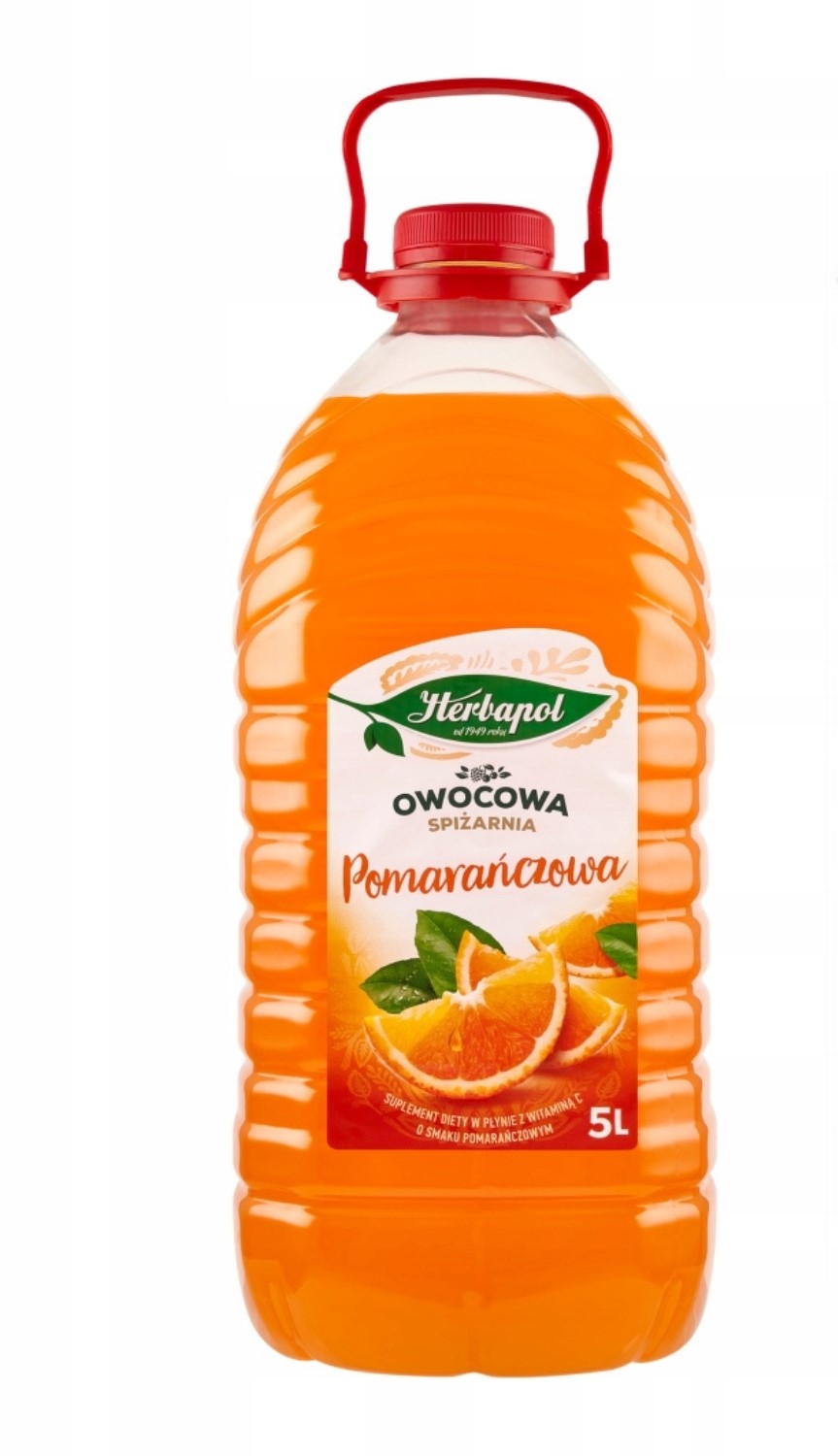 Orange Speisekammer Fruchtsirup mit Vitamin C 5L - Herbapol