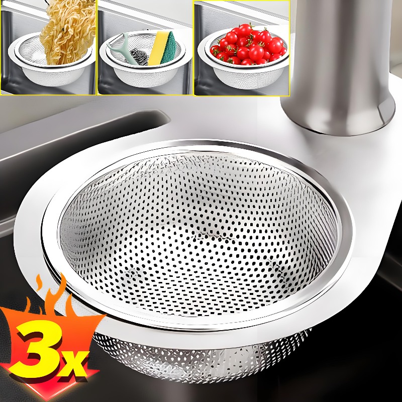 1/3 шт., сито для раковины в форме лебедя из нержавеющей стали, кухонная подвесная корзина для слива отходов, фильтр, корзина для слива фруктов и овощей, подставка для губок