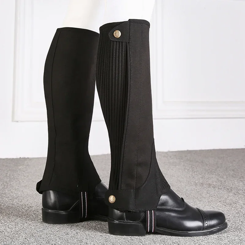 Ghetta equestre in microfibra Mezzi Chaps Stivali da equitazione durevoli Copri gambe per bambini adulti Leggings Attrezzatura per l'equitazione