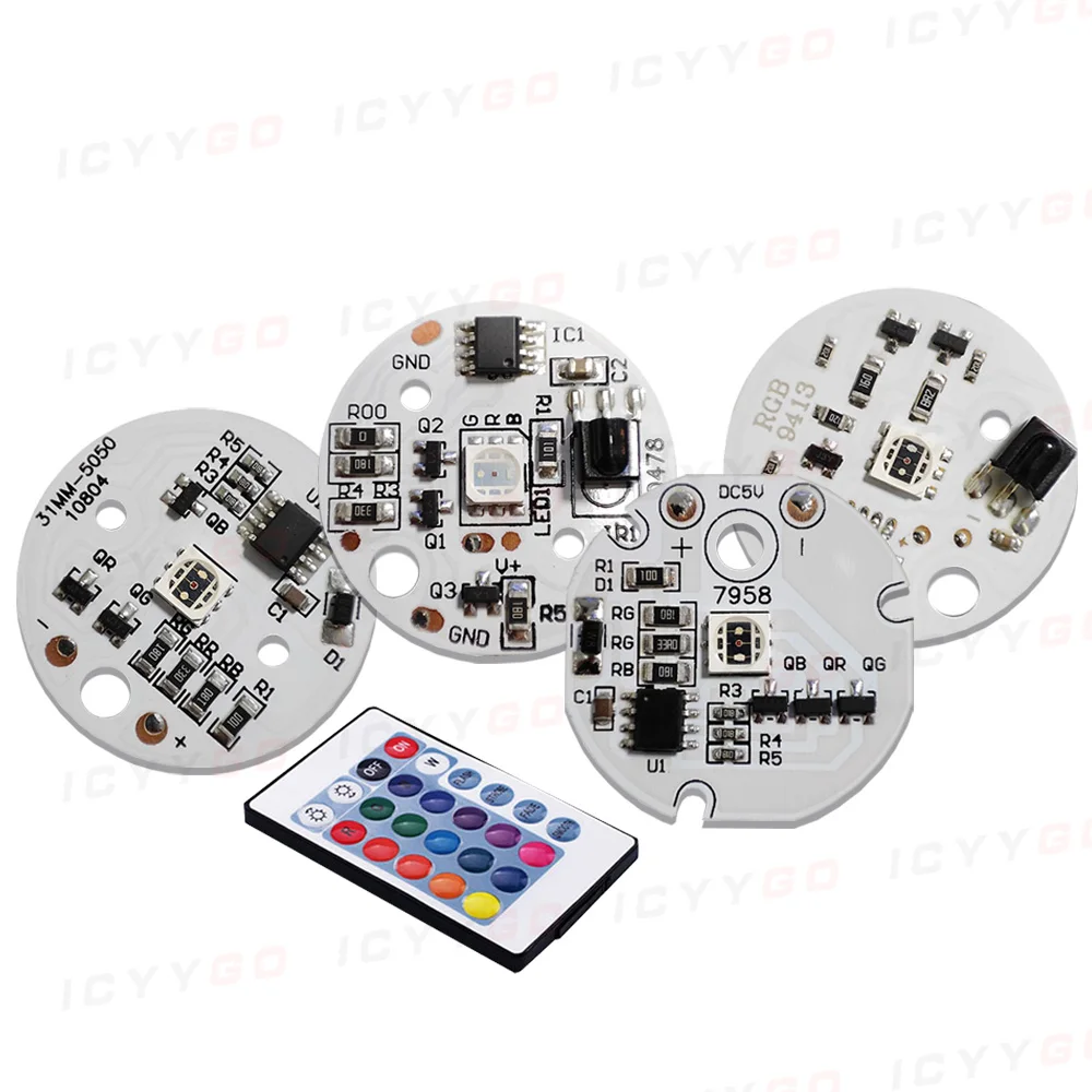 5V Light Source LED Light Panel Colorful Gradient RGB Remote Control Dual Color Temperature Switch Color Changing Night Light