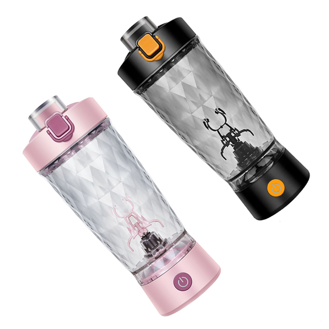 Taza agitadora automática de 650ml, taza mezcladora de jugo de leche y café, botella batidora, hervidor para gimnasio al aire libre