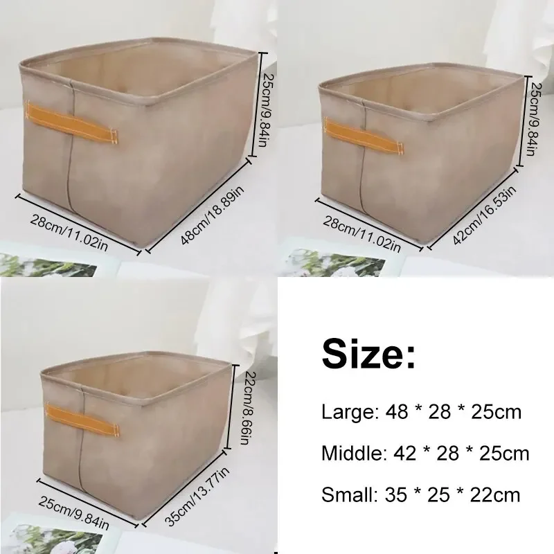 1pc Foldable Clothes and Miscellaneous Items Storage Box with Steel Frame Wardrobe Organization and Storage