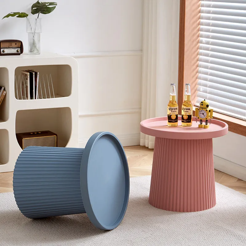 Mesa de centro creativa, luz nórdica, redonda, moderna, minimalista, para el hogar, sala de estar pequeña, balcón