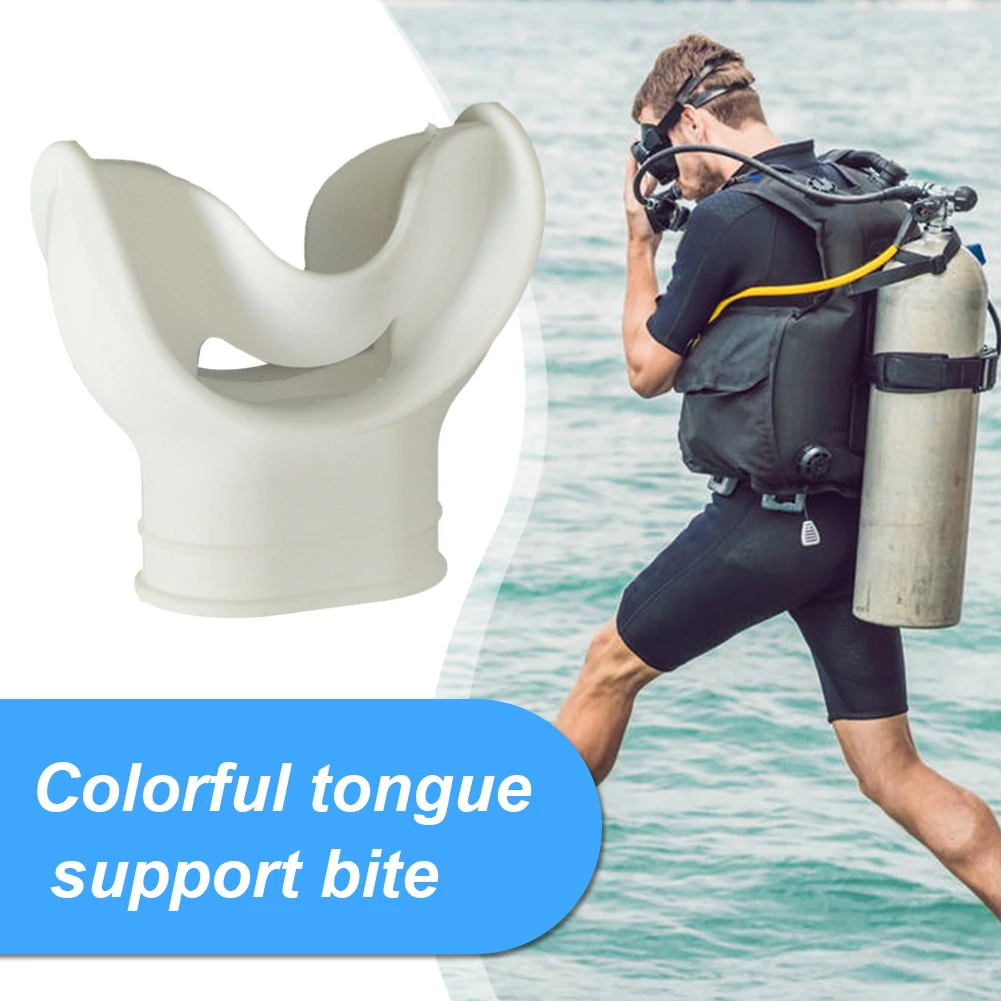Boquilla de Snorkel de silicona, cómodo regulador de buceo, cubierta de boquilla, retenedores de soporte de pulpo, fácil de usar