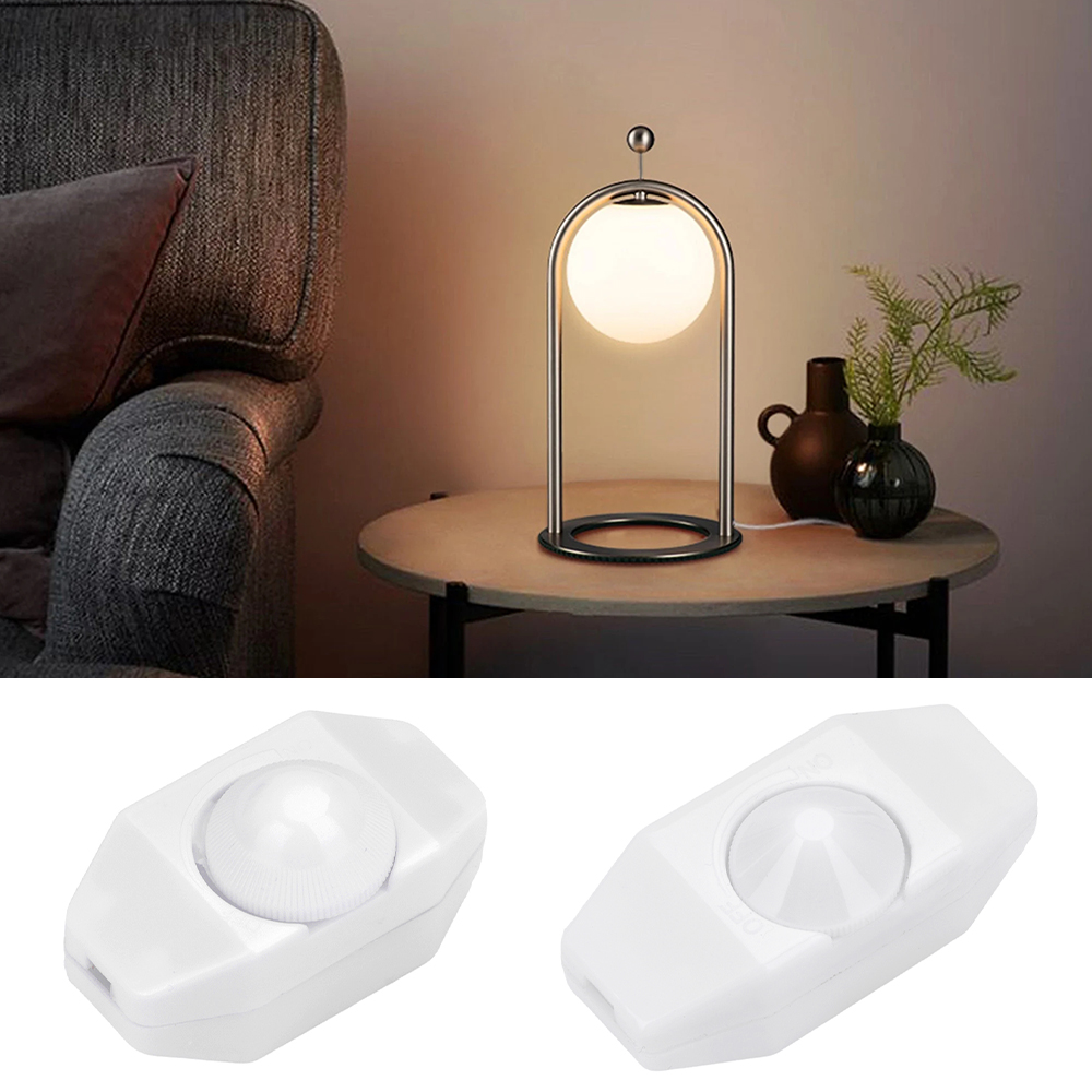 Regulador de intensidad Led de 220V, 60W/300W, perilla de controlador ajustable, interruptor de cable de atenuación, enchufe en mesa, luz de suelo, atenuación de encendido y apagado