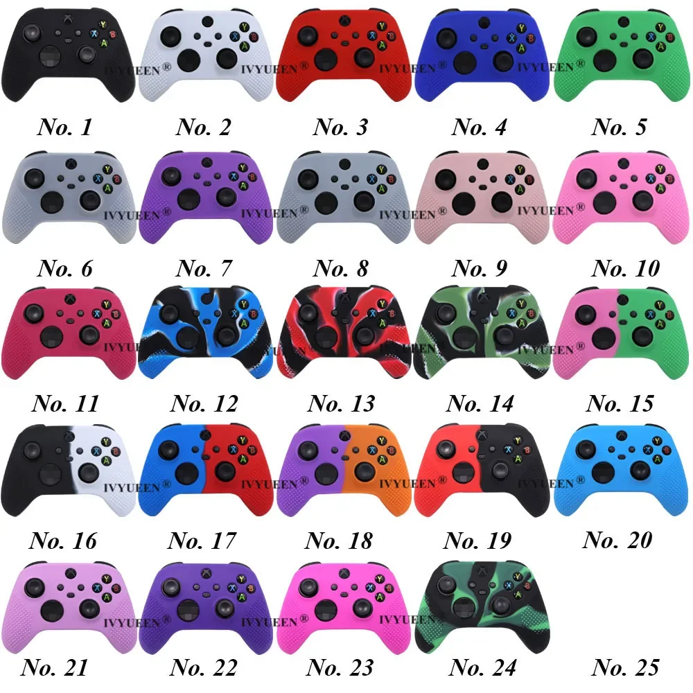 IVYUEEN MixColor Protector de silicona para XBox Series S X XSS XSX controlador ThumbStick Grip Caps Gamepad Protector cubierta