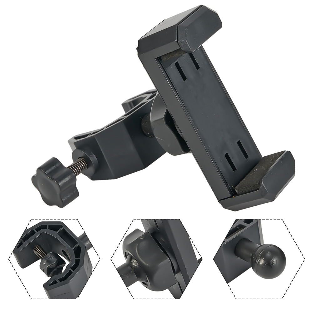 Phone Holder 360 Degree Rotating Universal Microphone Supporting Stand For 6.5-10cm Smart Phones Music Live Show Holder