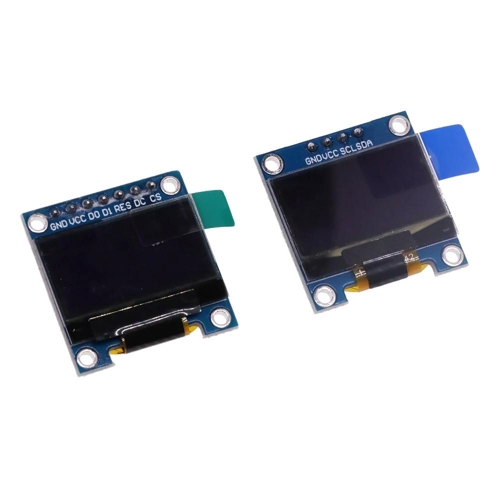 Módulo de pantalla OLED de 4 pines, 7 pines, Color blanco y azul, 0,96 pulgadas, 128X64, amarillo y azul, para Arduino, 0,96 ", IIC, I2C, SPI, comunicación