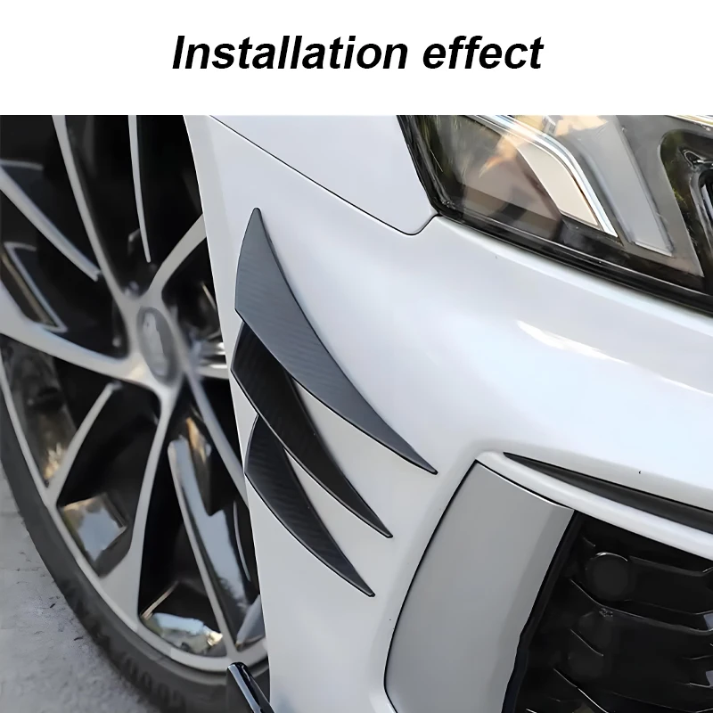 6 stücke Universal Frontschürze Lip Dekoration Diffusor Splitter Flossen Körper Spoiler Canards Wertigkeit Kinn Auto Tuning Canard