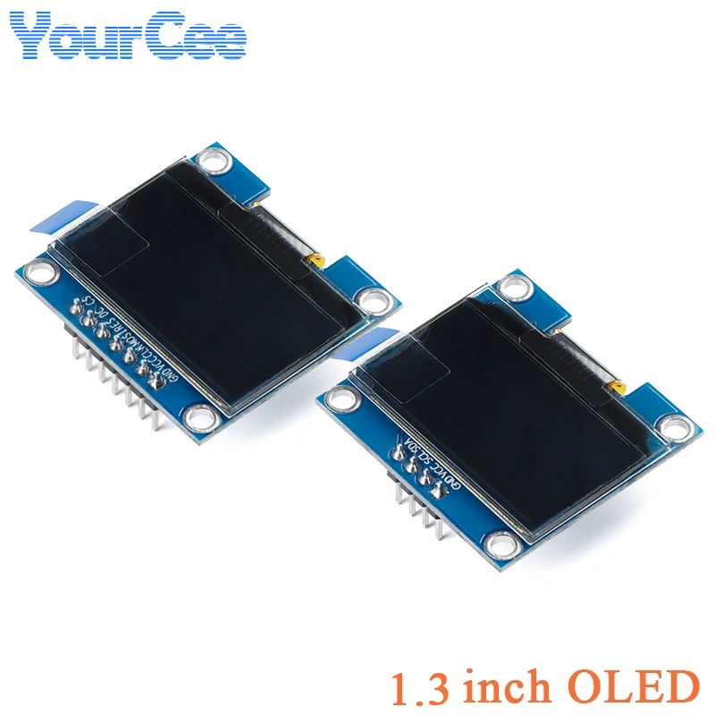 1,3-дюймовый 1,3-дюймовый OLED ЖК-экран, модуль дисплея, белый, синий SH1106 128X64 12864 SPI IIC I2C, связь 128*64, 4 контакта, 7 контактов