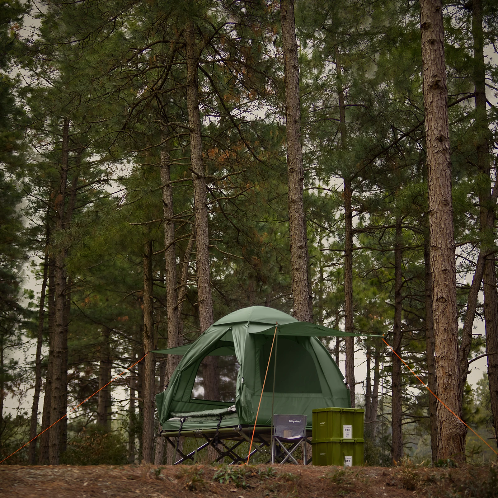 SoBuy OGS32-L 4 em 1 barraca com cama de acampamento saco de dormir colchão de ar e acessórios barraca de acampamento 2 pessoas cama de acampamento