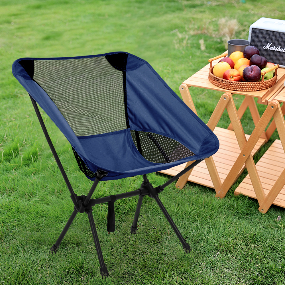 【Breeins】Foldable Camping Chairs Set Lightweight folding Chair Ultralight Backpacking Moon Chairs for Garden Picnic Beach