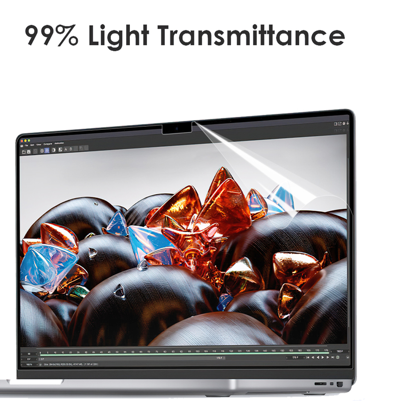 Protetor de tela para macbook hd filme macio para ar 13 Polegada m1 m2 pro 13 14 15 16 Polegada barra toque max capa guarda acessórios