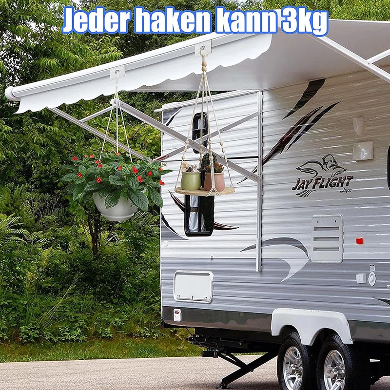 6/12Pcs Heißer Verkauf S Förmigen Camping Markise Haken Clips RV Zelt Kleiderbügel Licht Kleiderbügel Mit Löchern für Caravan Camperb Zubehör