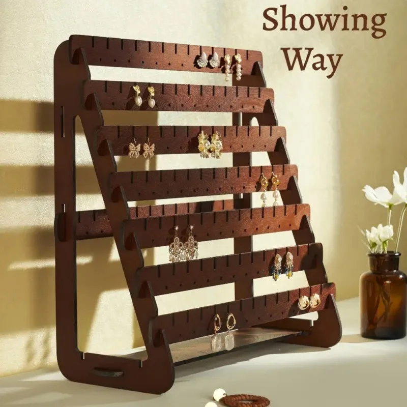 Oorbel Display Stand Sieraden Organizer Grote Capaciteit Sieraden Opbergrek voor Dressoir Kaptafel Winkel Verkopen