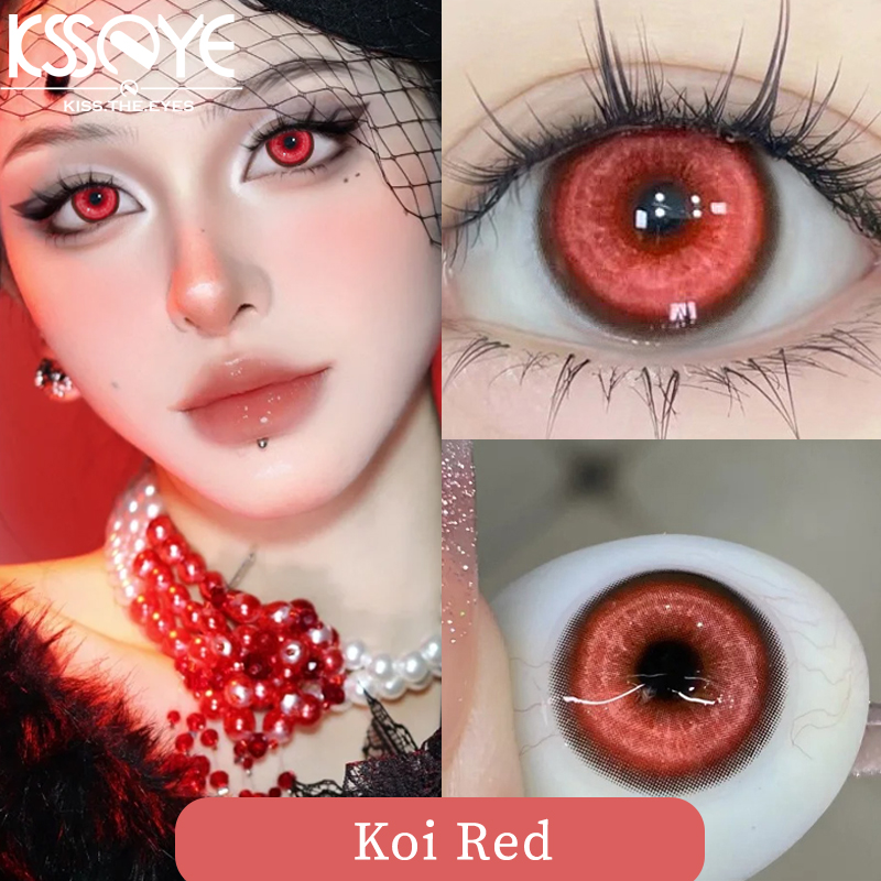 KSSEYE 1 par de nuevas lentillas de contacto de Color estilo Kio con dioptrías ojos de miopía lentes de contacto de Cosplay lentes de contacto de Halloween maquillaje