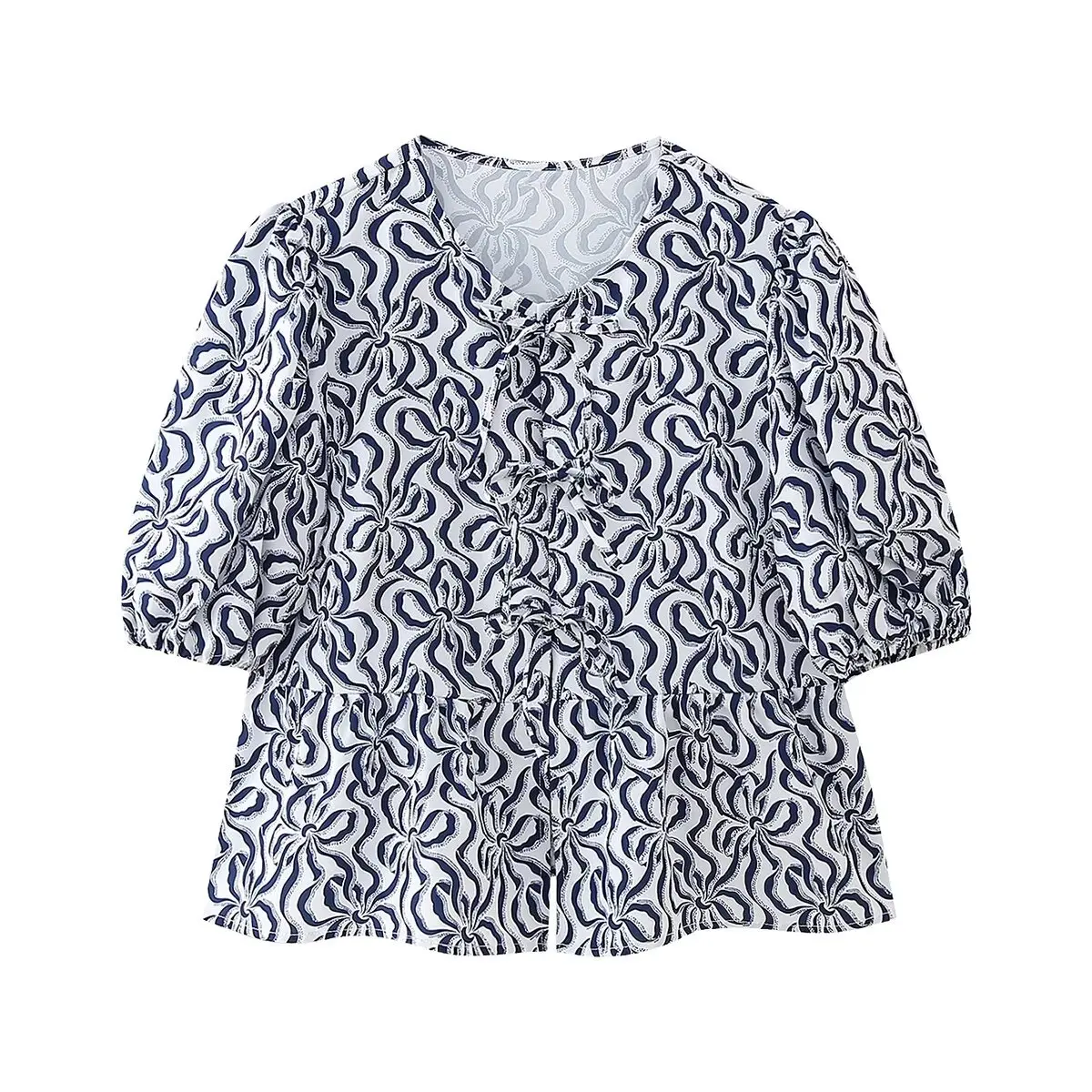 Blusa de leopardo feminina com alça, camisa com renda, blusa folhada, roupa de verão