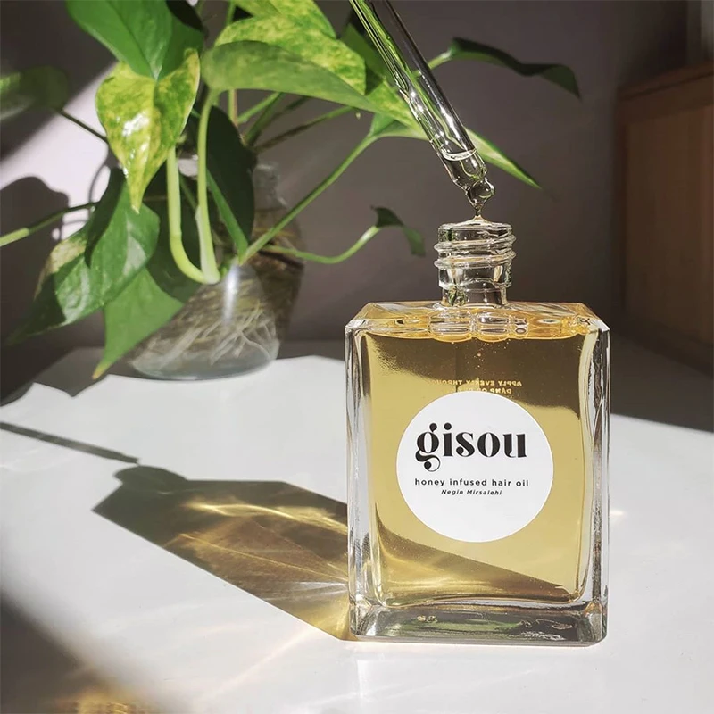 Gisou ハニー インフューズド リップ ヘア オイル トラベル サイズ ミルサレヒ ハニーを豊富に含み、髪に深く栄養と潤いを与えます 健康的な女の子へのギフト