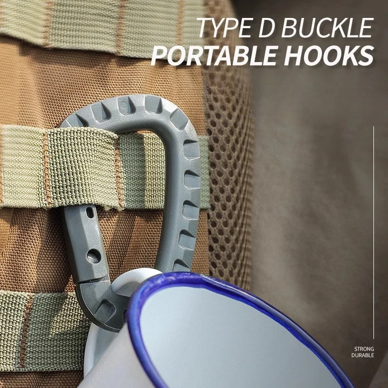 5 uds Tac Link Molle cinturón D hebilla Clip ITW llavero mochila al aire libre mosquetón gancho Camping escalada equipo EDC Multi herramienta