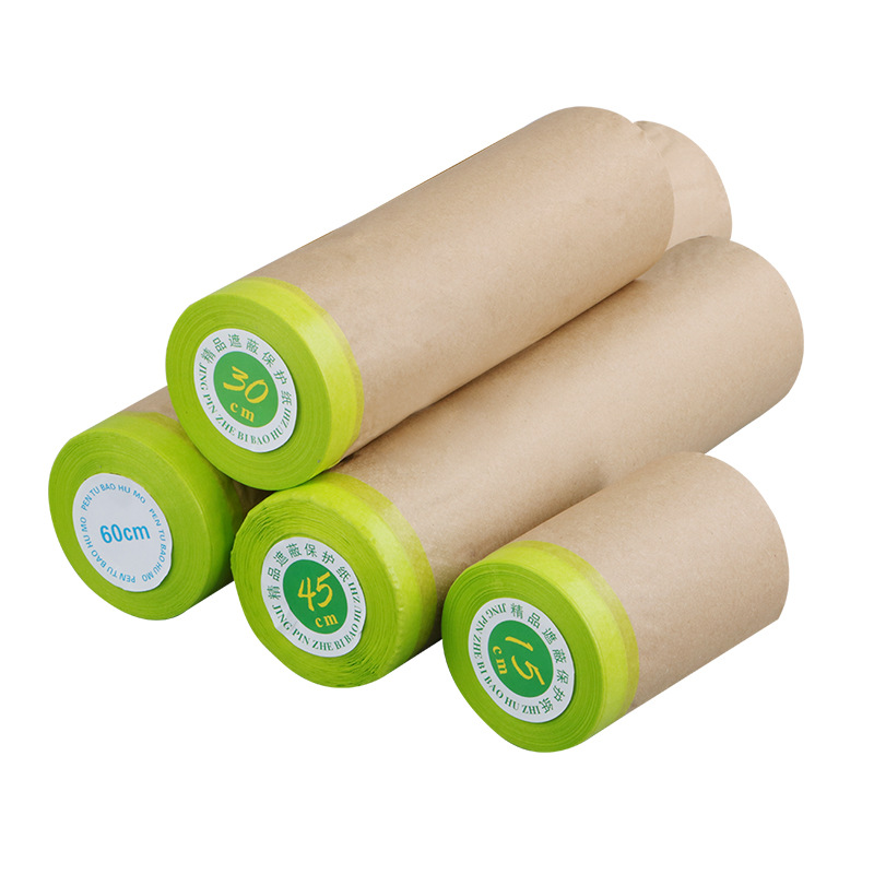 Rollo de papel autoadhesivo para pintar, Protector de pared de espray, pregrabado, 1 unidad