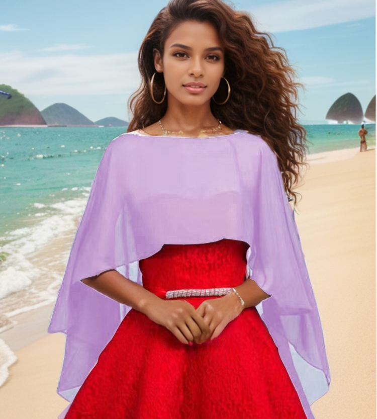 Dames Dames Bruiloft Capes Chiffon Jas Wraps Bolero Bruids Bolero Lange Sjaal en Wraps Avond Bruiloft Cover Up