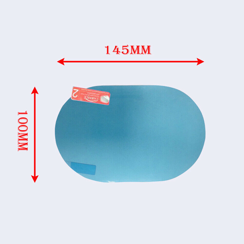 2 uds Universal antiniebla antideslumbrante a prueba de lluvia ajuste de espejo retrovisor cubierta de película piezas exteriores accesorios de vidrio de coche
