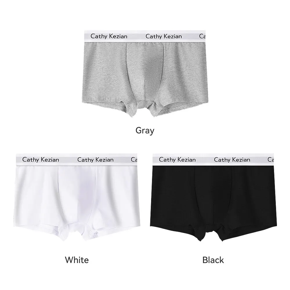 กางเกงบ็อกเซอร์กีฬาสำหรับผู้ชายกางเกงในแบบมีตัวอักษรสีดำเทา L XL XL ระบายอากาศได้แฟชั่นฟิตเนสกีฬา