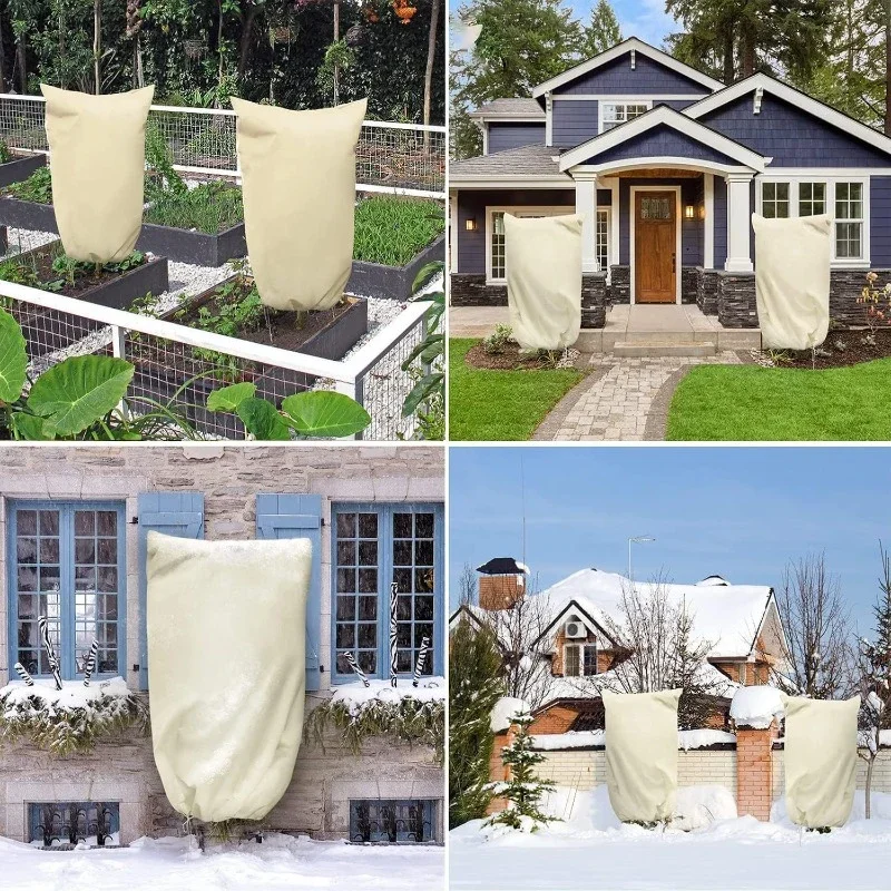 1PC พืชฝาครอบ Frost ฝาครอบการเกษตรต้นไม้ดอกไม้ Frost COVER สวนป้องกันไม้พุ่ม Bug PROOF BAG ป้องกันพืชการบาดเจ็บ