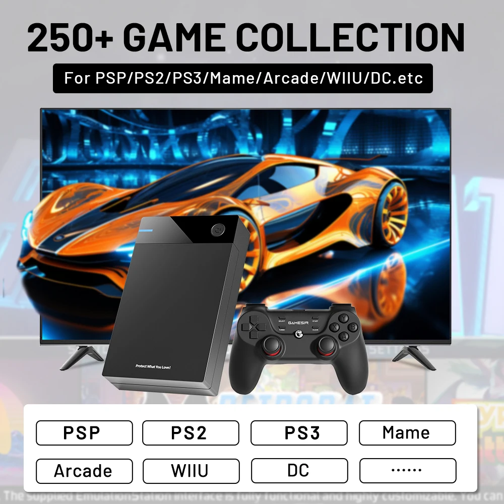HDD para juegos 12T con Hyperspin Launchbox Retrobat Playnite Super consola con más de 86000 juegos Retro Vidoe para PS3/PS2/PSP/WII/WIIU/DC