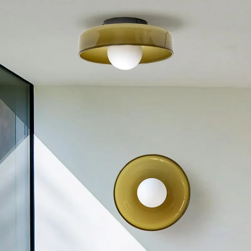 Nordic luz de teto vidro única cabeça g9 fonte lâmpada parede para entrada corredor varanda sala estar quarto luminárias