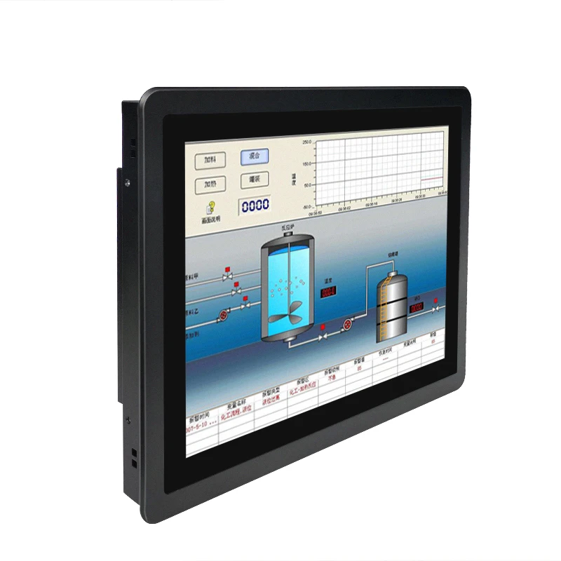 Embedded 17 "Touch-Monitor Computer All-in-One-Industries teuerung resistive kapazitive Touch Embedded Industrie aluminium alle