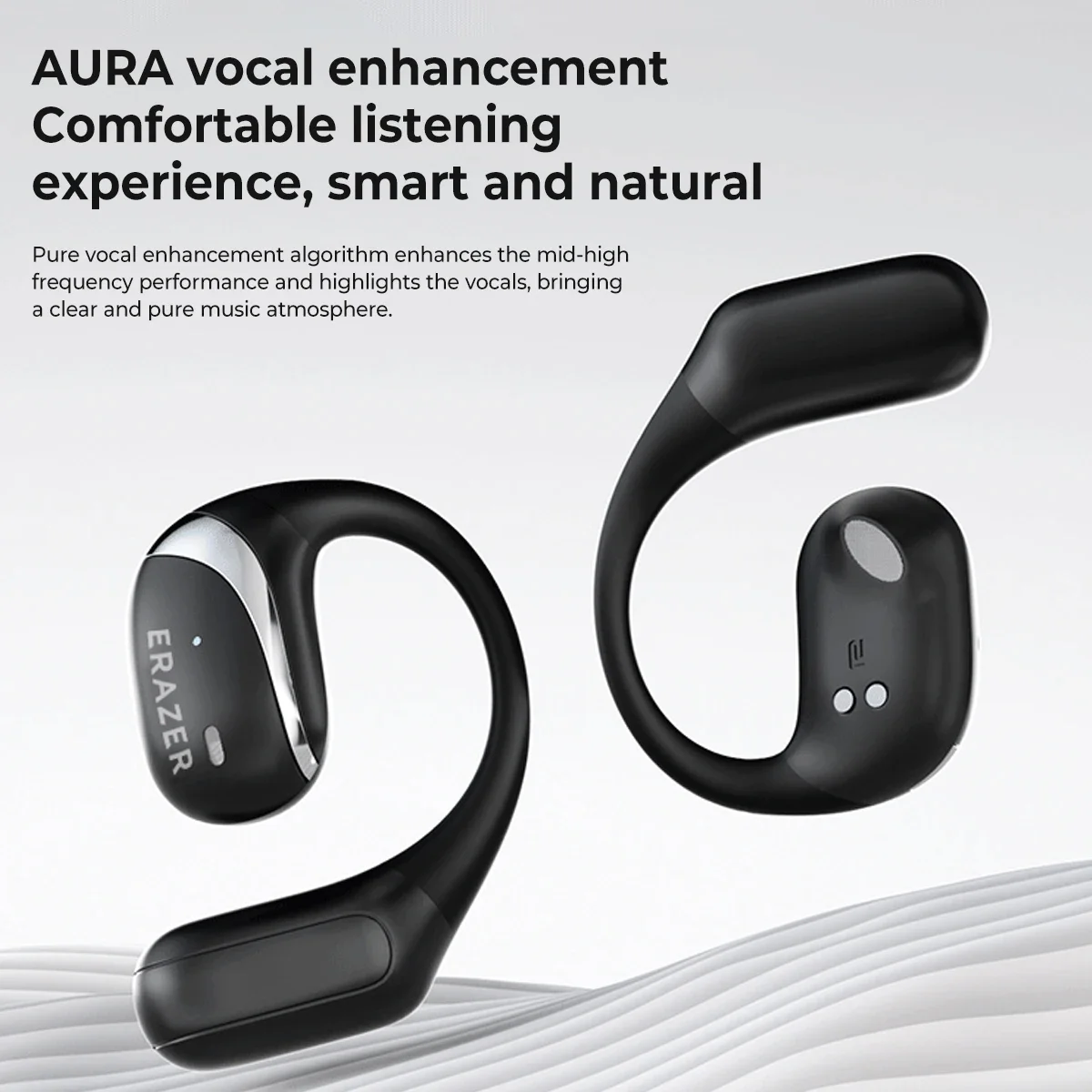 Lenovo ERAZER X9 Fones de ouvido sem fio OWS HiFi Estéreo Esportes Fones de ouvido Bluetooth abertos com microfone Chamada Redução de ruído à prova d'água