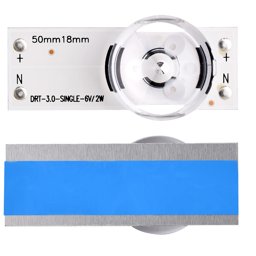 50PCS/100PCS 3V/6V SMD โคมไฟลูกปัดอลูมิเนียมพื้นผิวพร้อมเลนส์กรอง SMD ลูกปัดสําหรับซ่อมทีวี