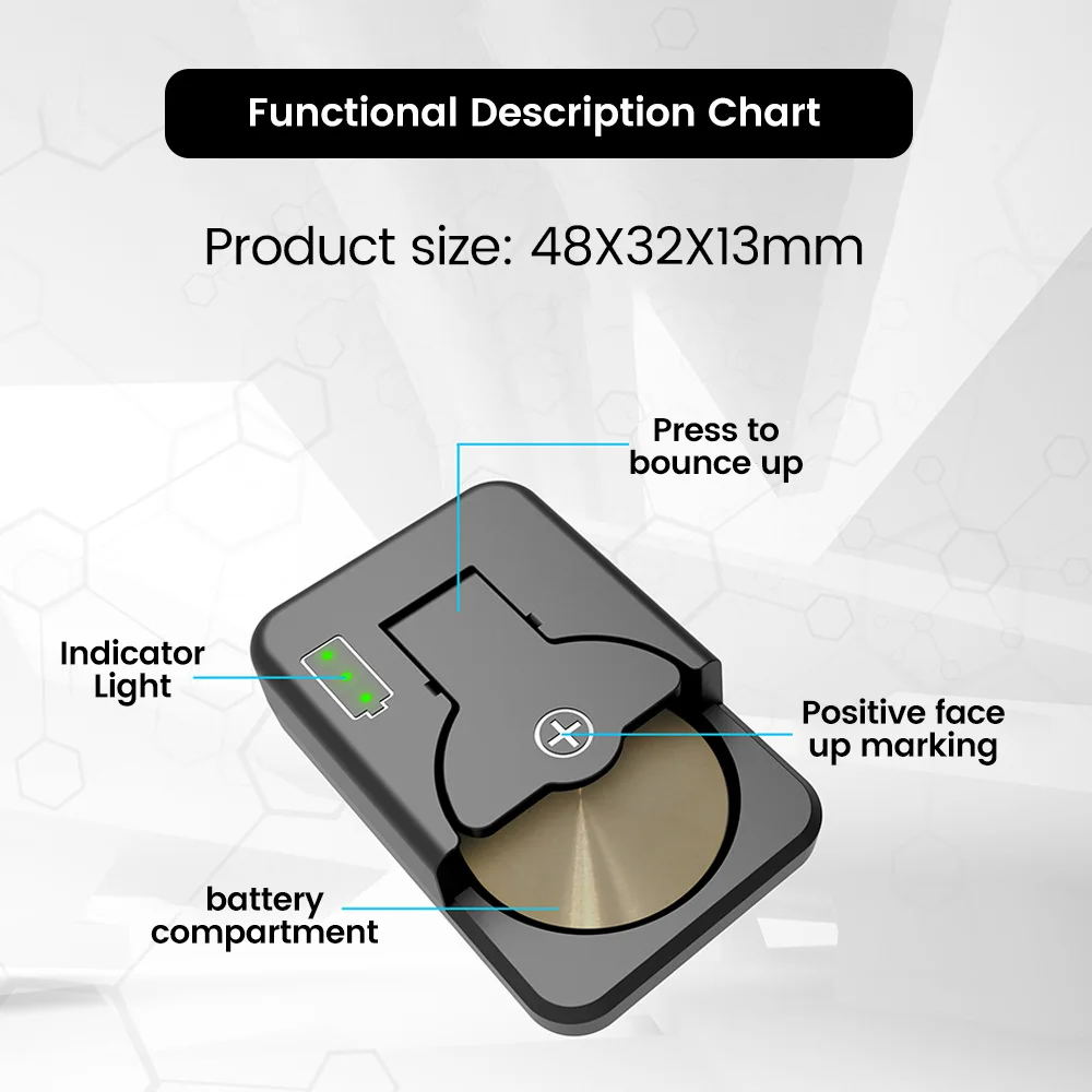 Li-lon Rechargeable Battery Charger For LIR1025/1220/1254/1620/1632/2016/2025/2032/2430/2450 Coin Lithium Batteries TypeC Charge