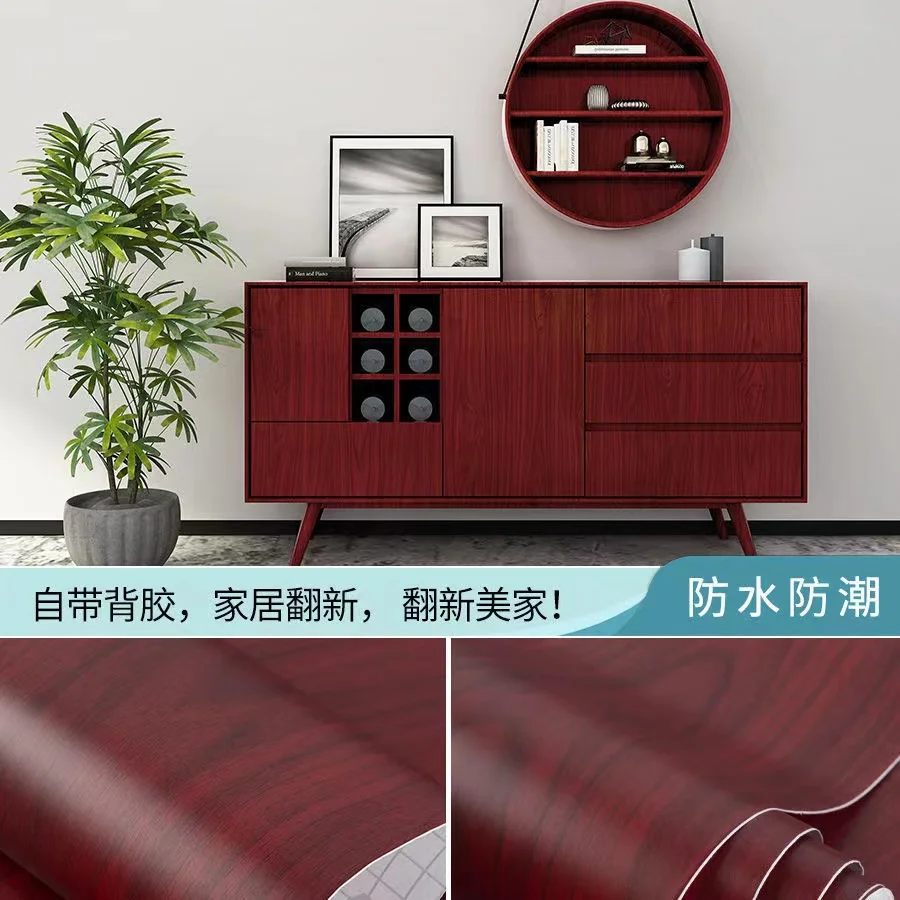 Cửa Gỗ Giấy Dán Tường Vinyl Tự Dính Chống Thấm Nước Tiếp Xúc Giấy Cho Phòng Khách Nhà Bếp Tủ Đồ Nội Thất Đổi Mới Miếng Dán
