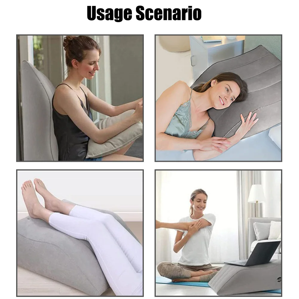 Per viaggi in campeggio Cuscino per piedi per dormire Cuscini per gambe di sollevamento Cuscino per gambe gonfiabile Cuscino per ginocchia in PVC Cuscino per ginocchio portatile