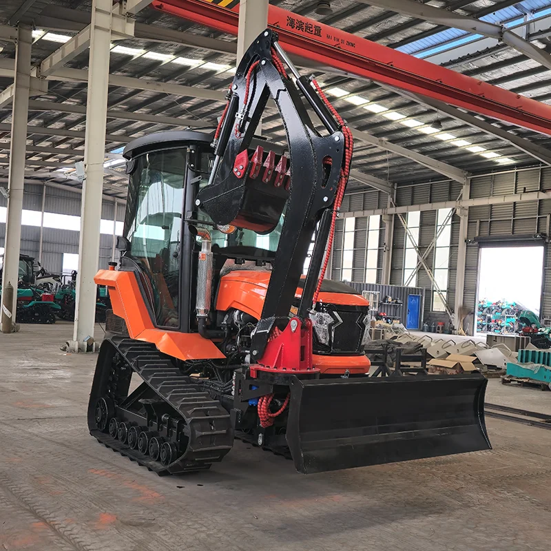 Заводская цена со скидкой, мини 60HP 80HP 100HP дизельный силовой культиватор, сельскохозяйственная сельскохозяйственная сельскохозяйственная машина, гусеничный трактор