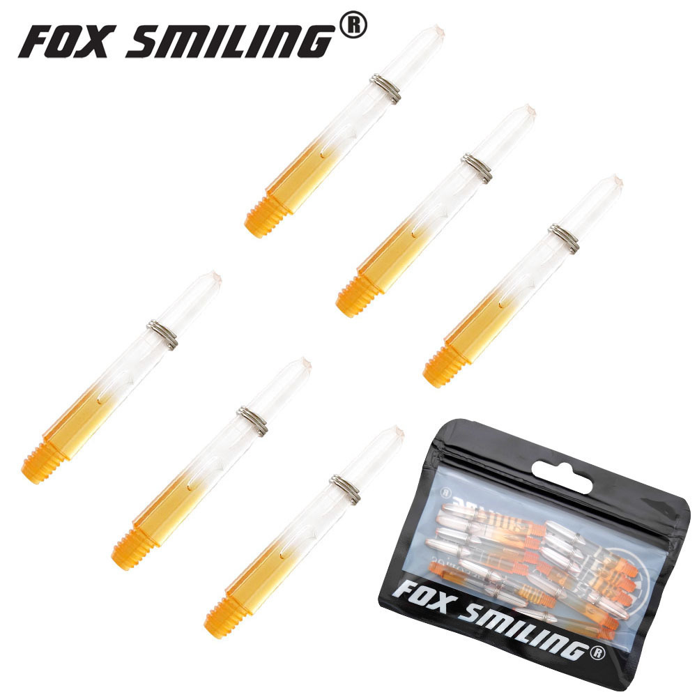 Fox Smiling 12 Uds 2BA 35mm ejes de dardos eje de dardos de nailon para dardos profesionales accesorios de ejes de dardos de plástico 5 colores