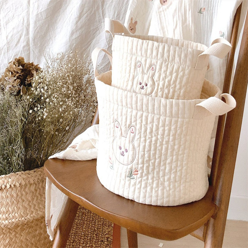 Speelgoed Opbergtas Nieuwe Luiertas Luier Caddy Baby Items Voor Pasgeboren Wieg Organizer Beddengoed Katoenen Borduurwerk Mama Tas Bebe