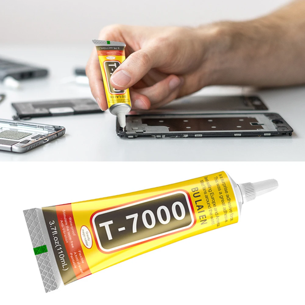 15/50/110ml Multipurpose DIY Glue T7000 Black Contact Cellphone Tablet Repair Adhesive DYM for LCD Touch Screen Rhinestone Stic