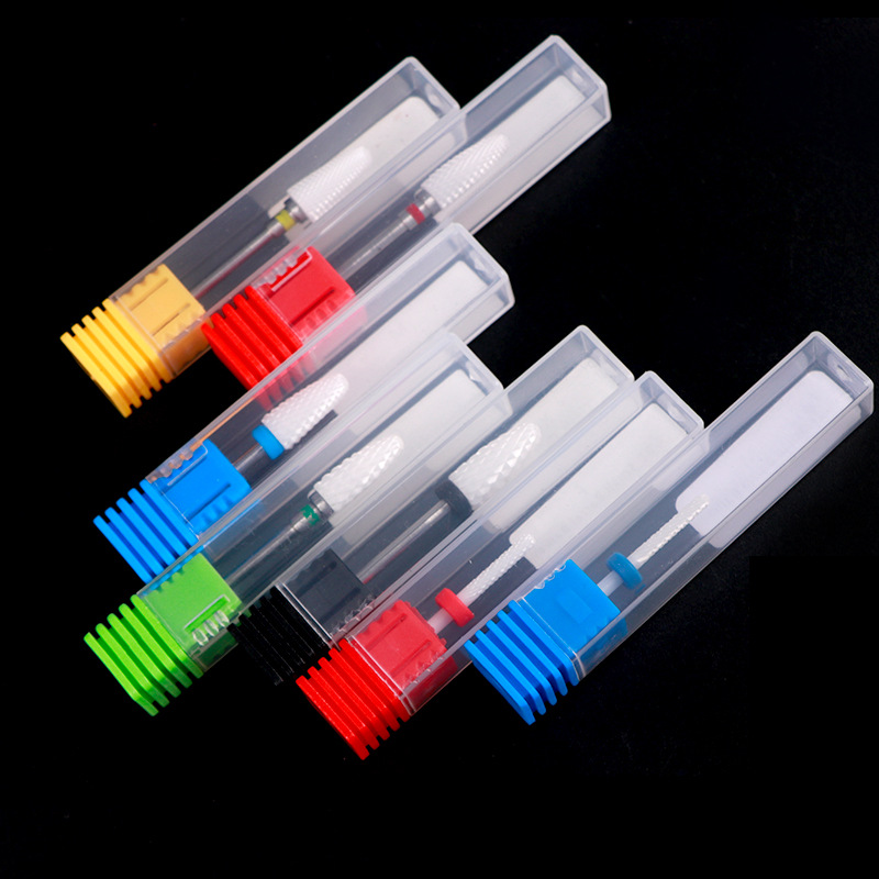 Cacbua Vonfram Móng Bit Xay Cắt Burrs Đinh Chạy Điện Mũi Chân Cắt Sạch Dụng Cụ Làm Móng Tay Bộ Đệm Mũi Khoan