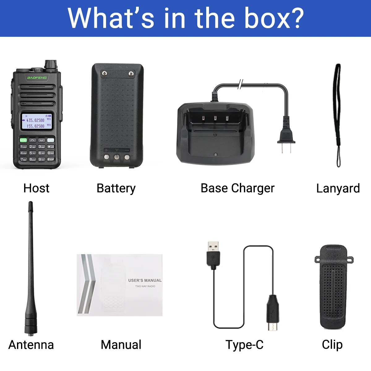 Baofeng M-13 PRO V1 V2 Hochleistungs-Multiband-Walkie-Talkie Typ C-Ladegerät mit großer Reichweite, verbessertes UV-13 5R-Transceiver-Funkgerät