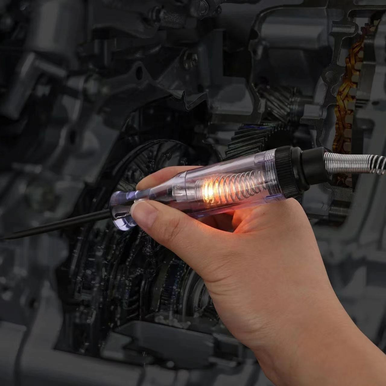 自動車用回路テスター,自動車用ライトプローブペン,診断テストツール,オートバイアクセサリー,DC 6V, 12V, 24V