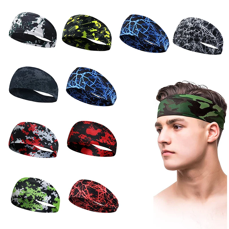 1PC unisex fitness anti sudorazione fascia da corsa fascia sportiva che assorbe i capelli yoga