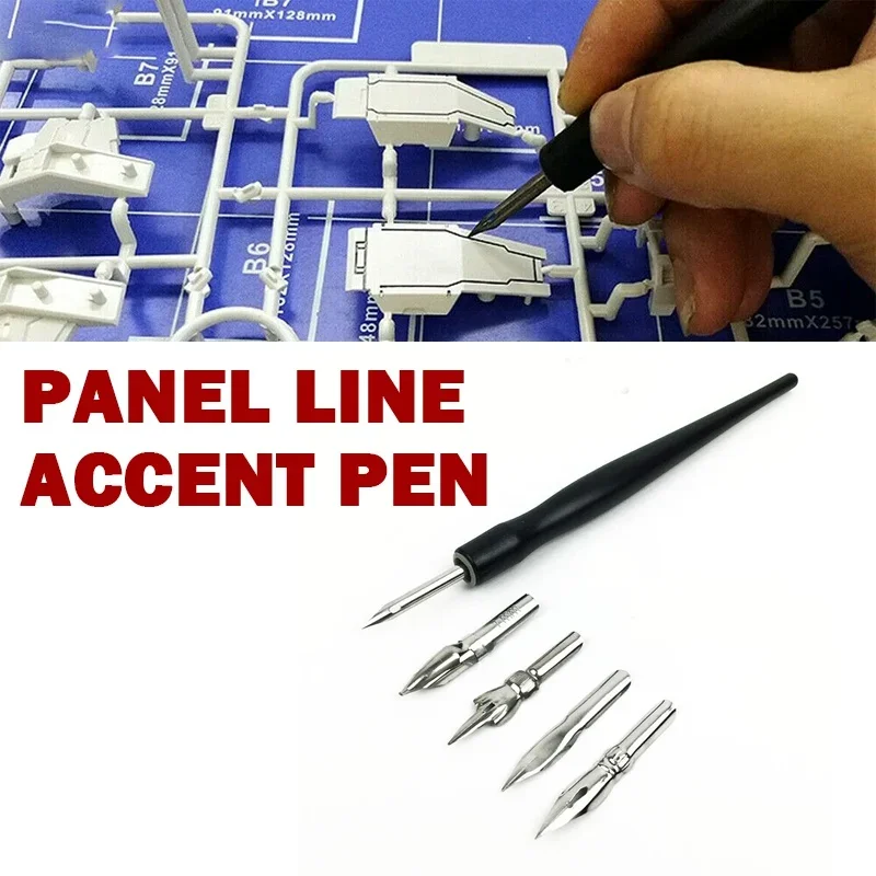Paneellijn Accent Pen Assembly Model Tool Vermijd schrobben Infiltratielijn DIY Hobby Tool