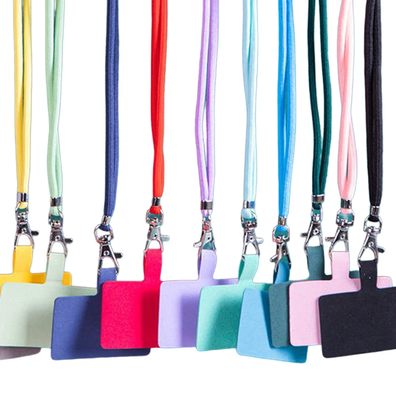 Cordino per cellulare per tutte le custodie per telefoni Tinta unita con clip per custodia per telefono Tracolla staccabile e regolabile Fibbia da arrampicata