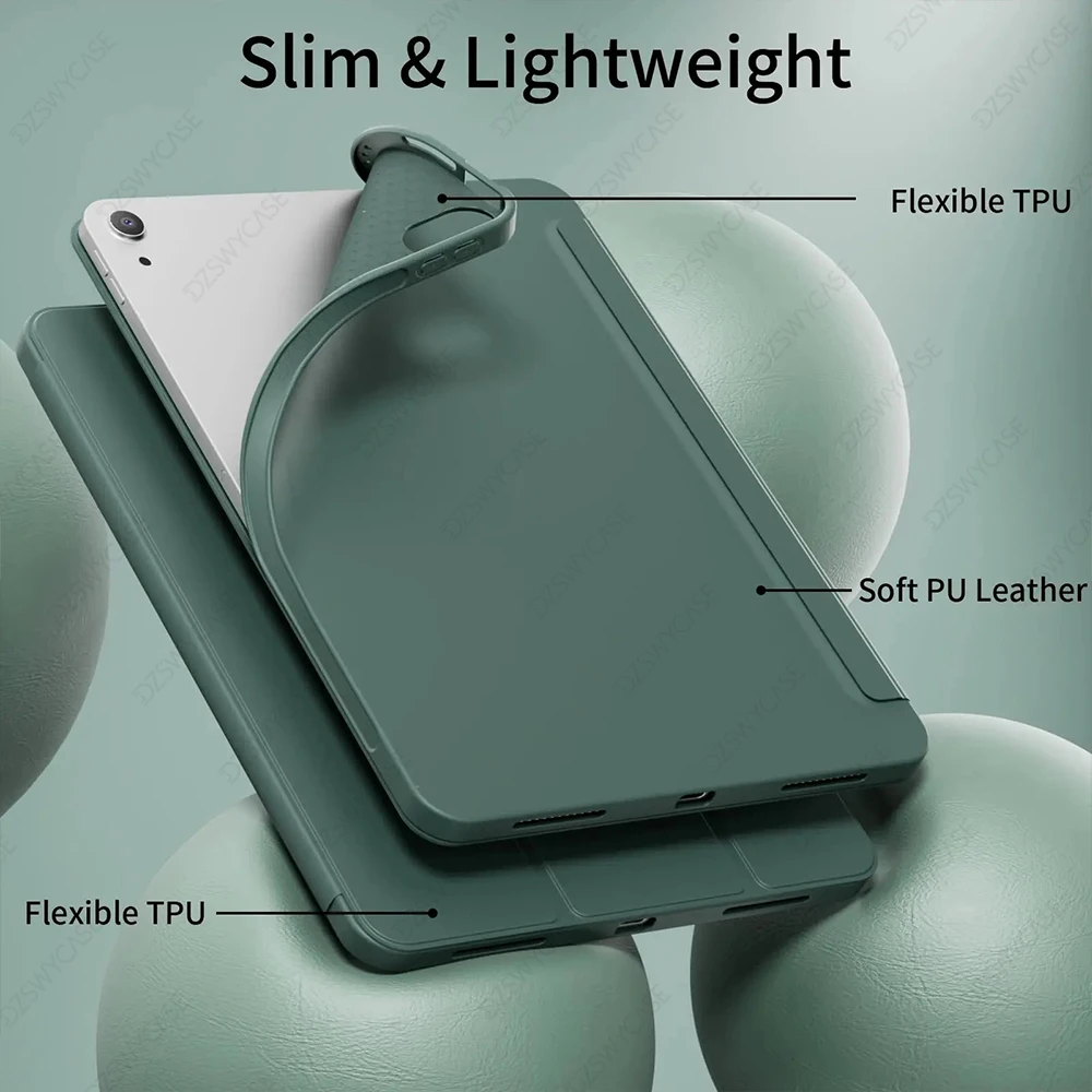 Funda de silicona para iPad 10th 10,9 A16 11, Air 10,9 11 M2 M3, 10,2 7/8/9th 9,7 5/6th, mini 5 6 7, Pro 11 M4, funda protectora